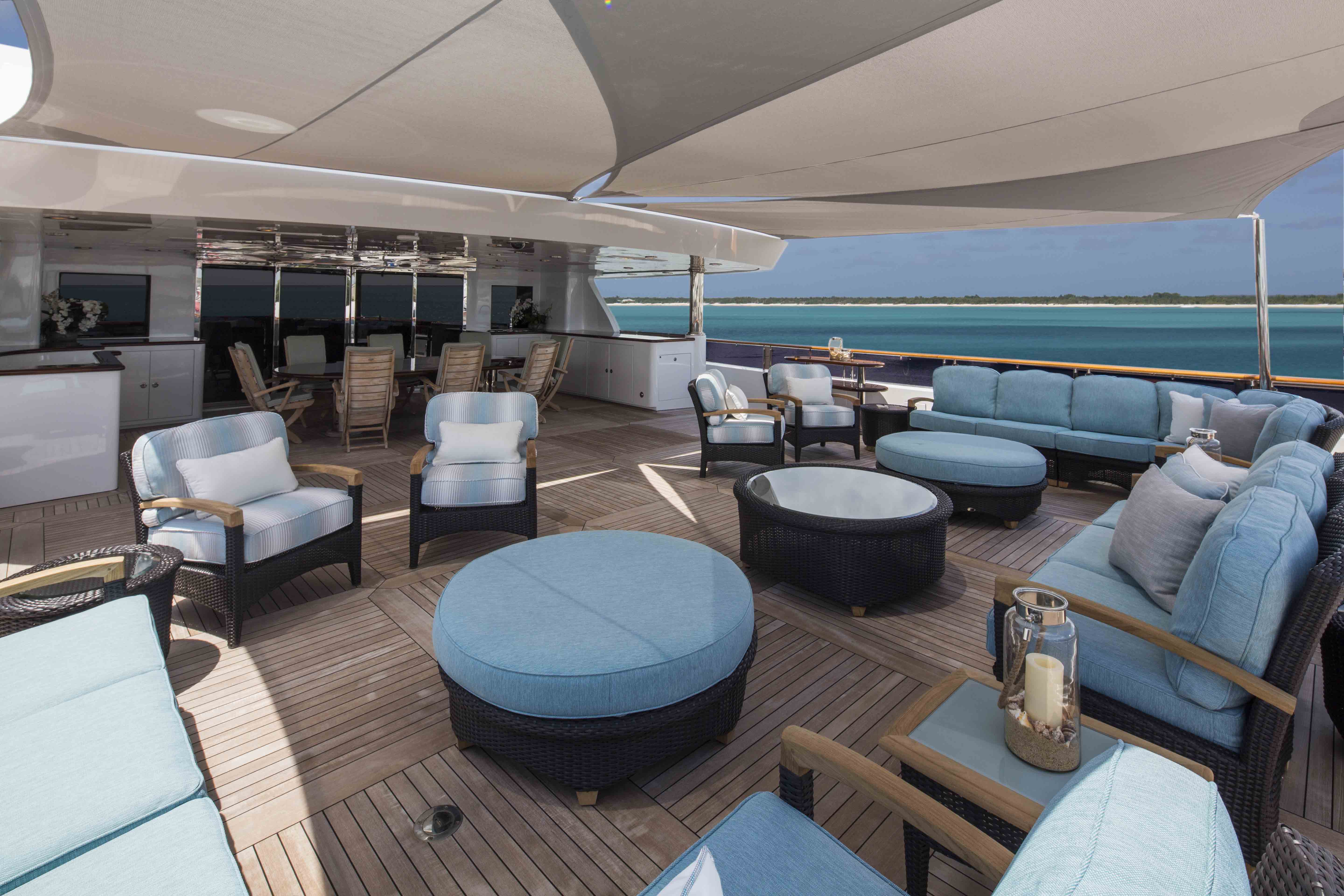 Super Yacht UNBRIDLED Bridge Deck Luxury Yacht Browser by CHARTERWORLD Superyacht Charter